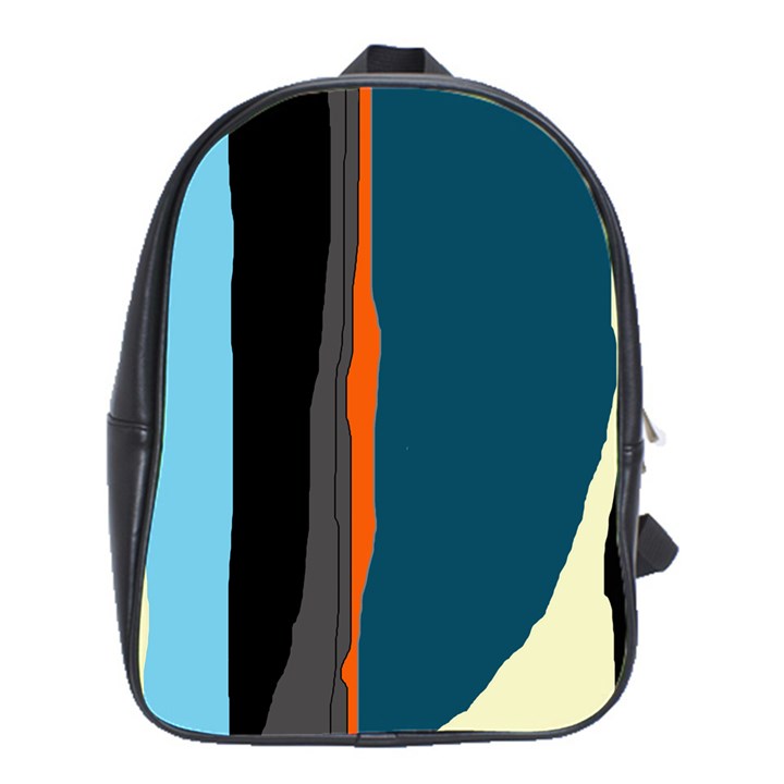 Colorful lines  School Bags(Large) 