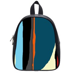 Colorful Lines  School Bags (small)  by Valentinaart