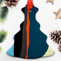 Colorful Lines  Ornament (christmas Tree)