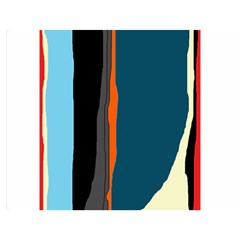 Colorful Lines  Double Sided Flano Blanket (medium)  by Valentinaart