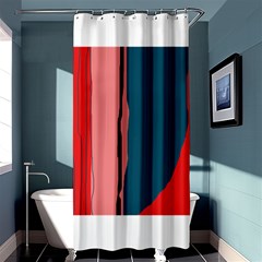 Decorative Lines Shower Curtain 36  X 72  (stall)  by Valentinaart