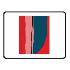 Decorative Lines Double Sided Fleece Blanket (small) 