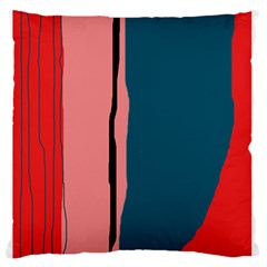 Decorative Lines Large Flano Cushion Case (one Side) by Valentinaart