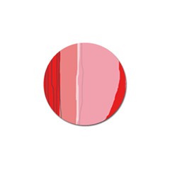 Red And Pink Lines Golf Ball Marker by Valentinaart