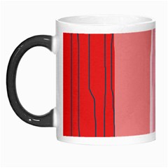 Red And Pink Lines Morph Mugs by Valentinaart