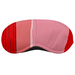 Red And Pink Lines Sleeping Masks by Valentinaart