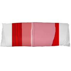 Red And Pink Lines Body Pillow Case (dakimakura)