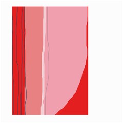 Red And Pink Lines Large Garden Flag (two Sides)