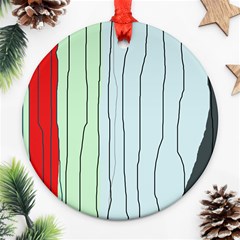 Decorative lines Ornament (Round) 