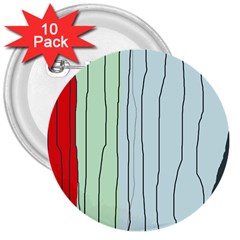 Decorative Lines 3  Buttons (10 Pack)  by Valentinaart