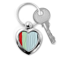 Decorative lines Key Chains (Heart) 