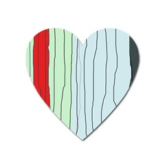 Decorative Lines Heart Magnet by Valentinaart