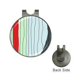 Decorative lines Hat Clips with Golf Markers