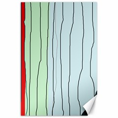 Decorative lines Canvas 24  x 36 