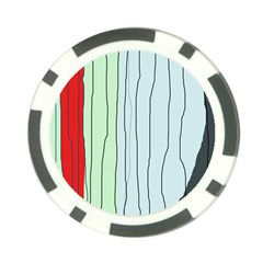 Decorative lines Poker Chip Card Guards