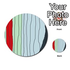 Decorative lines Multi-purpose Cards (Round) 