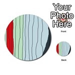 Decorative lines Multi-purpose Cards (Round)  Back 1