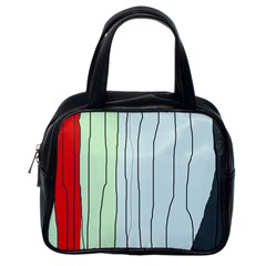 Decorative lines Classic Handbags (One Side)