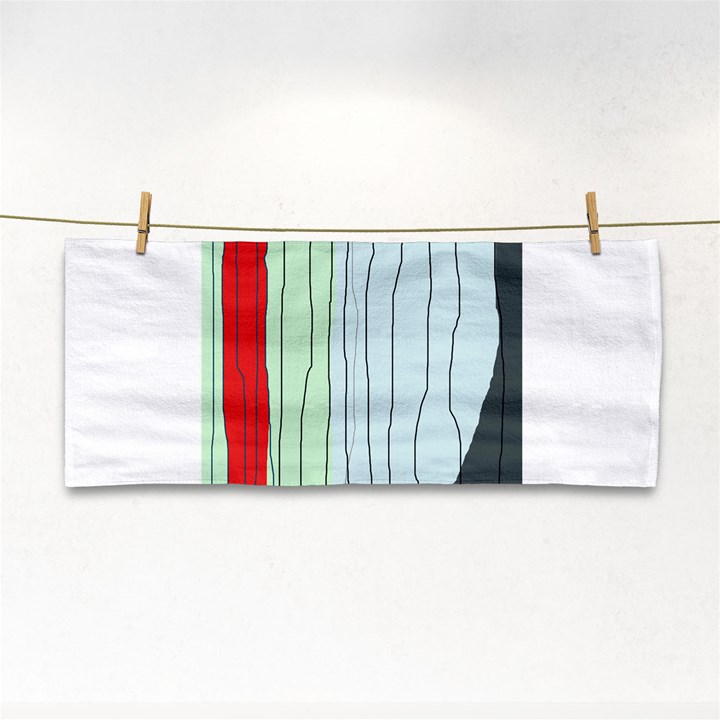 Decorative lines Hand Towel