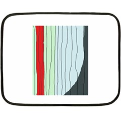 Decorative lines Fleece Blanket (Mini)