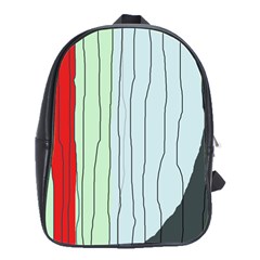 Decorative lines School Bags(Large) 