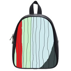 Decorative lines School Bags (Small) 