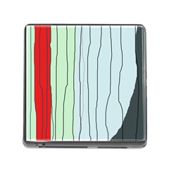 Decorative lines Memory Card Reader (Square)