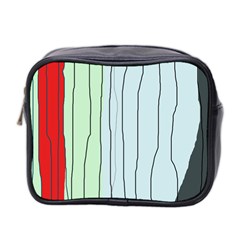 Decorative lines Mini Toiletries Bag 2-Side