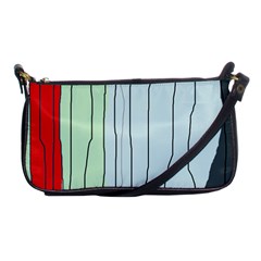 Decorative lines Shoulder Clutch Bags