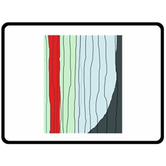 Decorative lines Fleece Blanket (Large) 