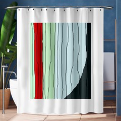 Decorative lines Shower Curtain 60  x 72  (Medium) 