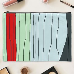 Decorative Lines Cosmetic Bag (xxxl)  by Valentinaart