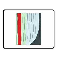 Decorative lines Double Sided Fleece Blanket (Small) 