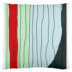 Decorative lines Standard Flano Cushion Case (One Side)