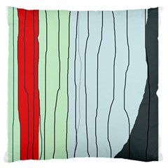 Decorative lines Large Flano Cushion Case (One Side)