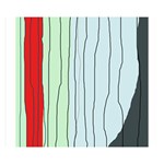 Decorative lines Double Sided Flano Blanket (Small)  50 x40  Blanket Back