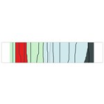 Decorative lines Flano Scarf (Small) Front