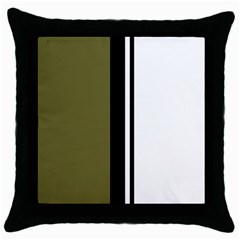 Elegant lines Throw Pillow Case (Black)