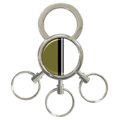 Elegant lines 3-Ring Key Chains