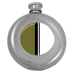 Elegant lines Round Hip Flask (5 oz)