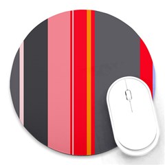 Optimistic lines Round Mousepads