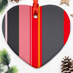 Optimistic lines Heart Ornament (2 Sides)