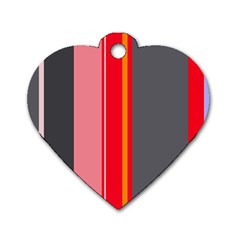 Optimistic lines Dog Tag Heart (One Side)