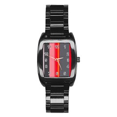 Optimistic lines Stainless Steel Barrel Watch