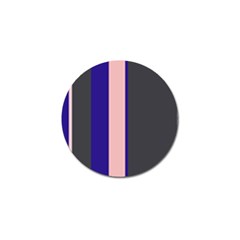 Purple, Pink And Gray Lines Golf Ball Marker by Valentinaart