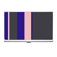 Purple, Pink And Gray Lines Business Card Holders by Valentinaart