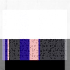 Purple, Pink And Gray Lines Rectangular Jigsaw Puzzl by Valentinaart