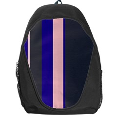 Purple, Pink And Gray Lines Backpack Bag by Valentinaart