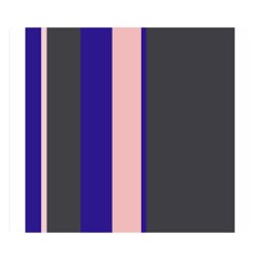 Purple, Pink And Gray Lines Double Sided Flano Blanket (small)  by Valentinaart