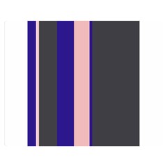 Purple, Pink And Gray Lines Double Sided Flano Blanket (medium)  by Valentinaart